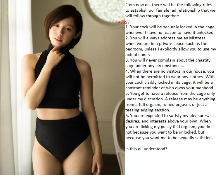 Better follow the rules laid out for you or else suffer the consequences