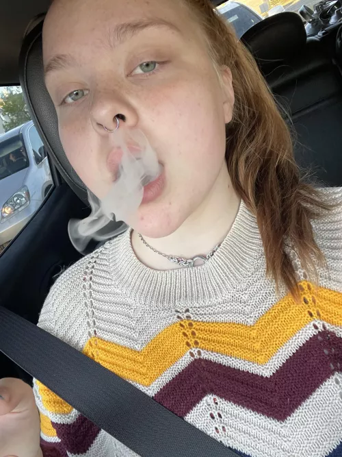 Enjoying a cig before University 🤤
