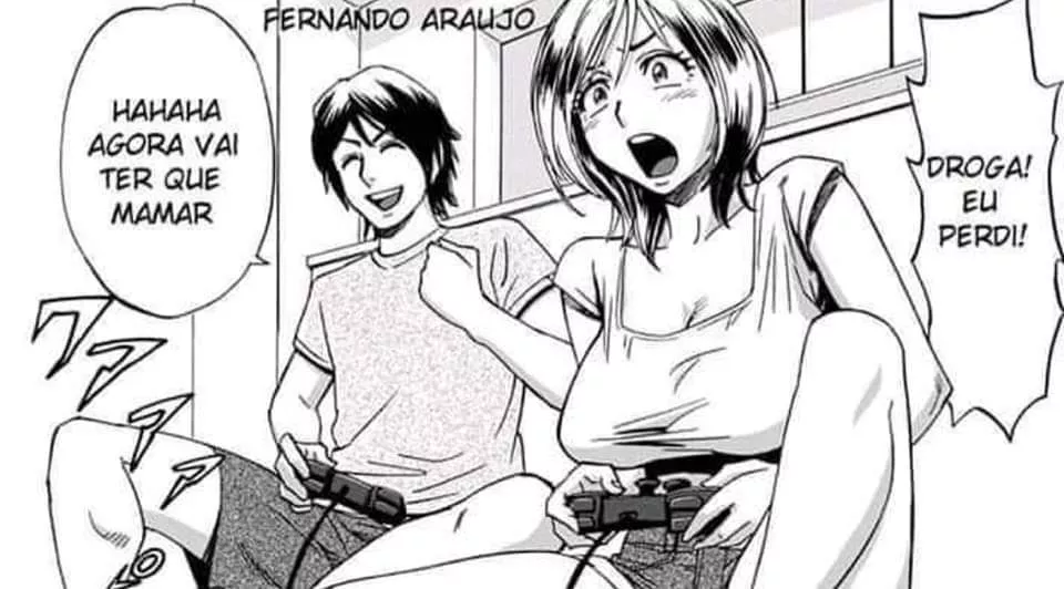 LF Mono Source 1boy, 1girl, playing video game, 