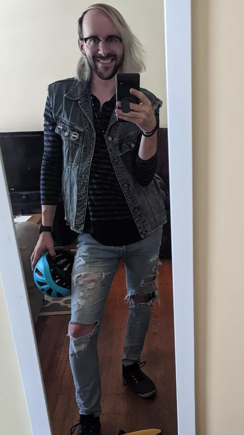 One of my rarer outdoor days - going for a bike ride