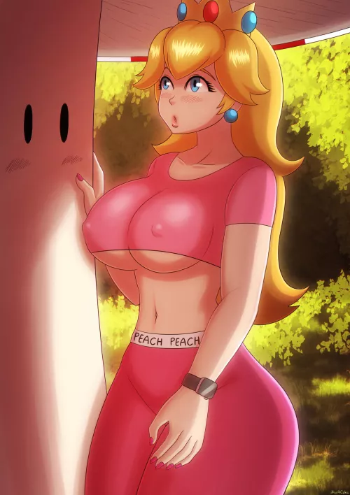 Peach And A Giant Mushroom ( beg4cake )