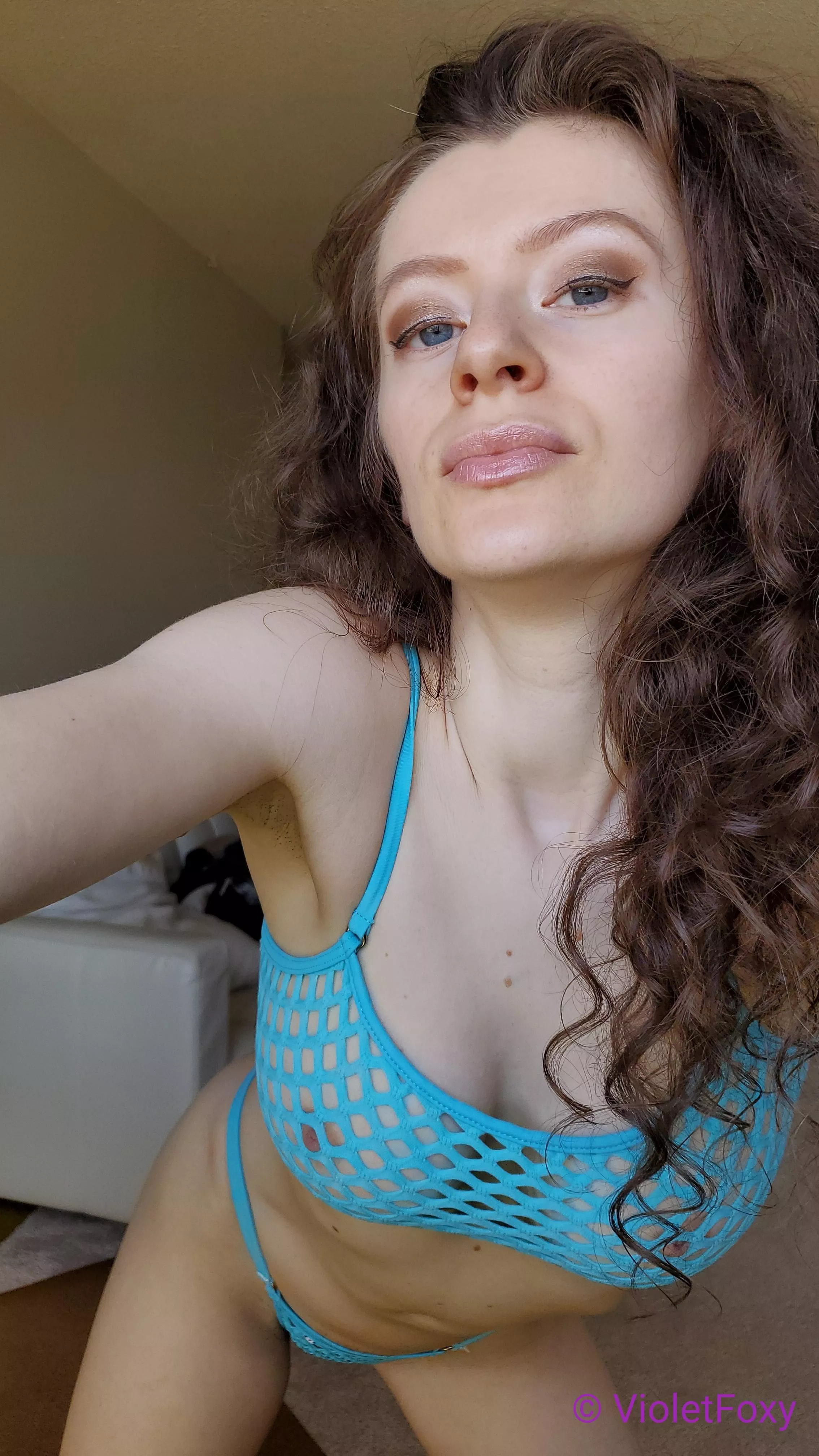 Poppin in blue mesh 💧