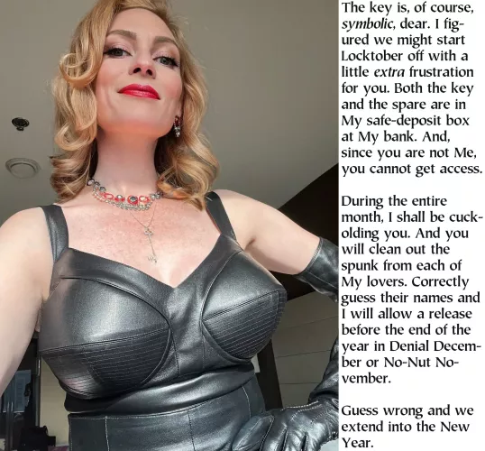 She has never introduced you to any of Her lovers. She has never mentioned their names, only that they pleased her better than you ever could.