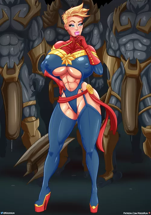 Captain Marvel About To Get Gangbanged (Kogeikun ) [Marvel]