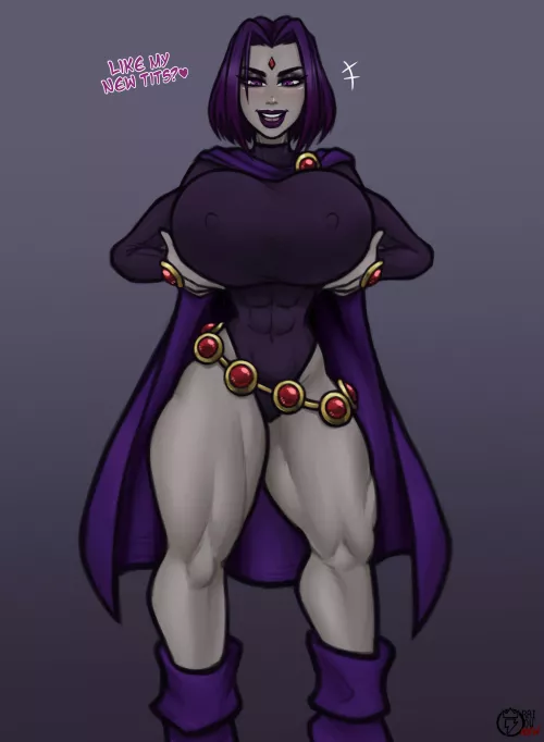 Raven Rocking New Tits (Raiounsfw ) [DC]