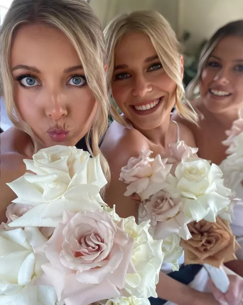 Three beautiful Aussie bridesmaids, which one do you like most? IRTR