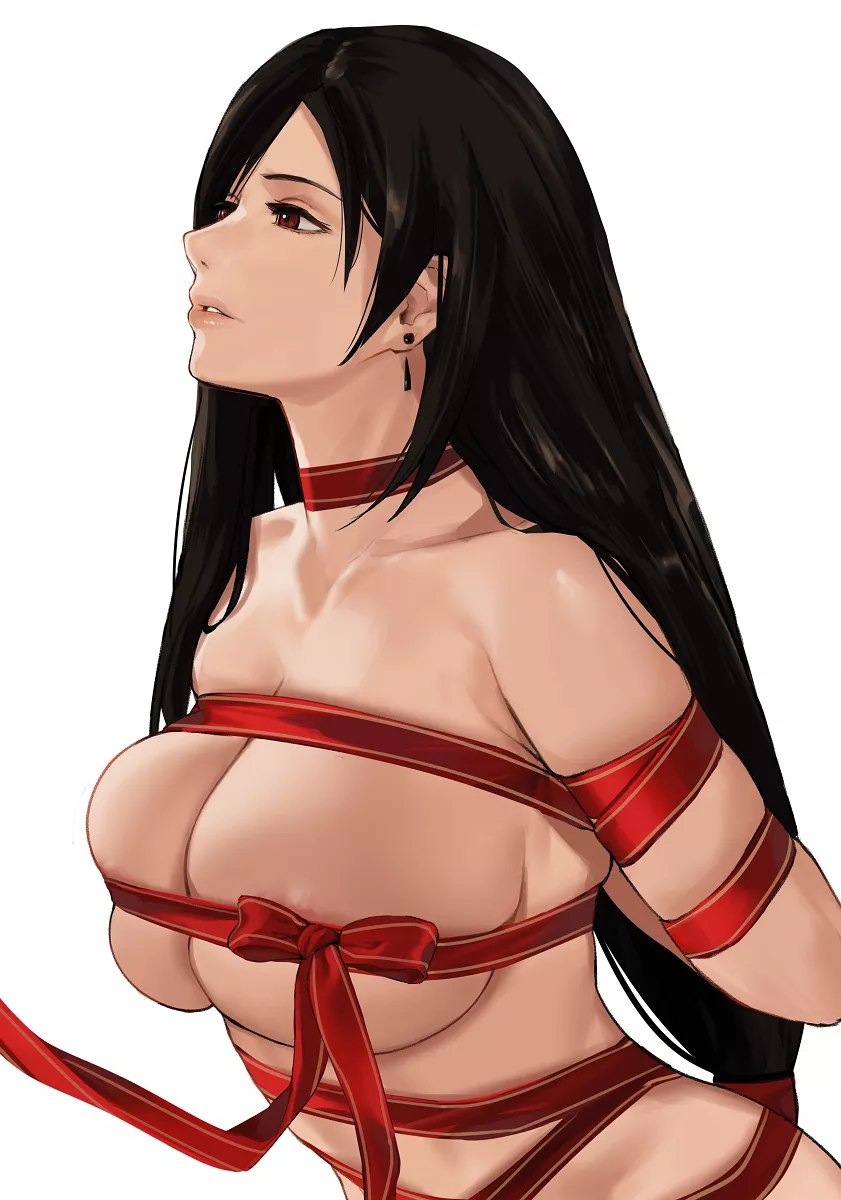 Tifa Lockhart Wrapped In Ribbon (J@ck) Tifa Lockhart Wrapped In Ribbon (J@ck)
