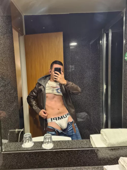 What would you do if you saw me like this in a bathroom?