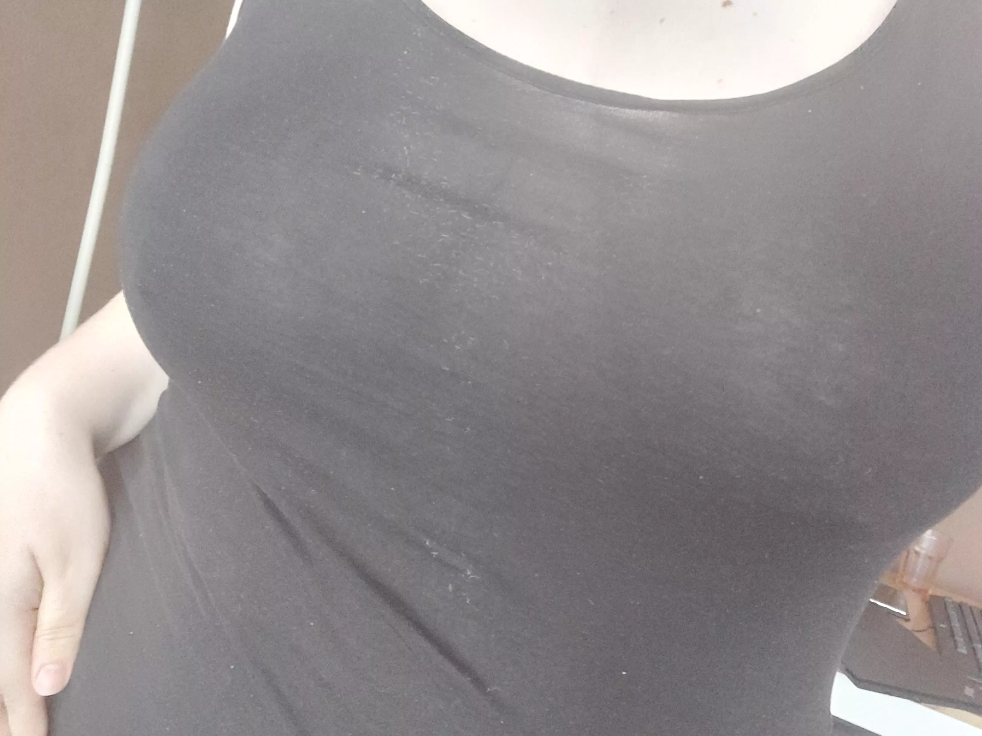 Another day, another day to not wear a bra while working from home