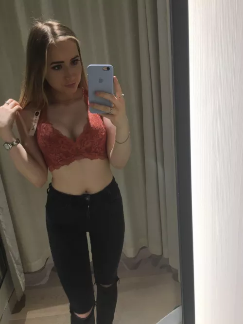 Jenny trying on new tops - trading her on tele (hawbay) if you wanna see more