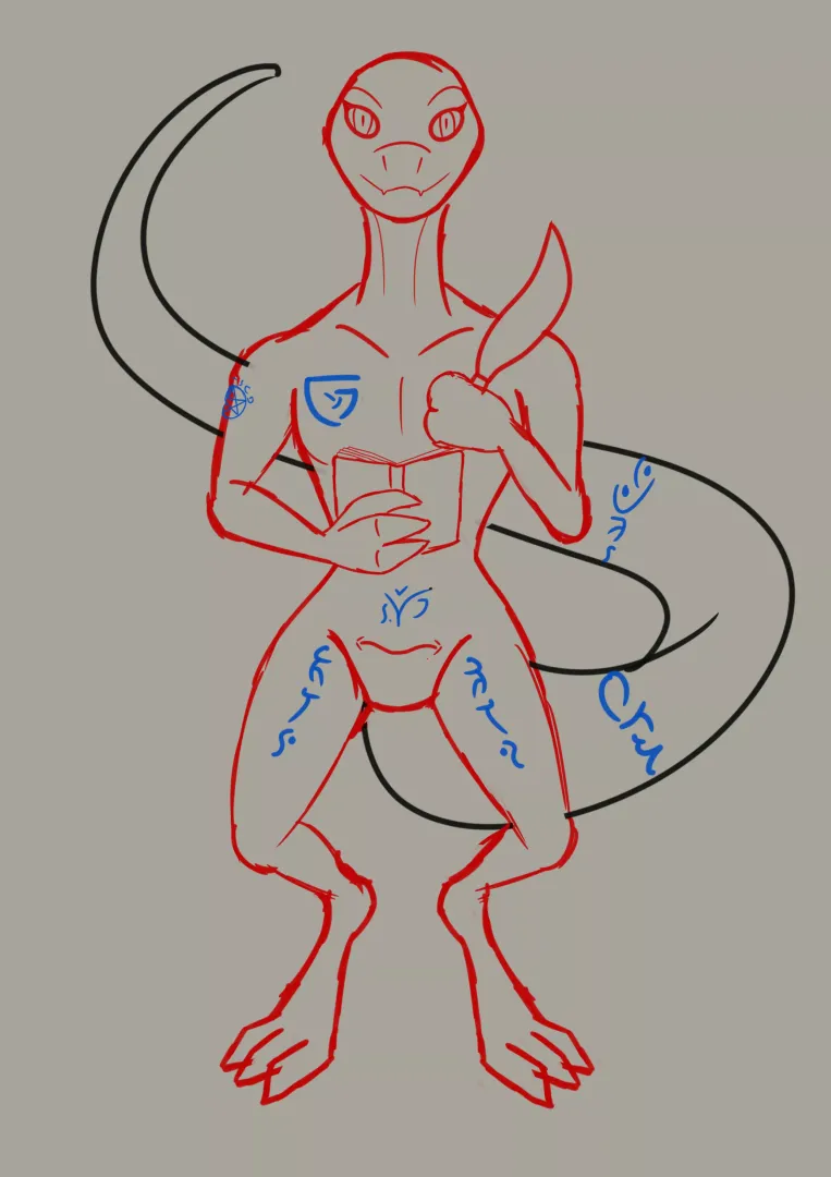 namless lizardfolf wizard WIP[f] (NEWTYPE89)
