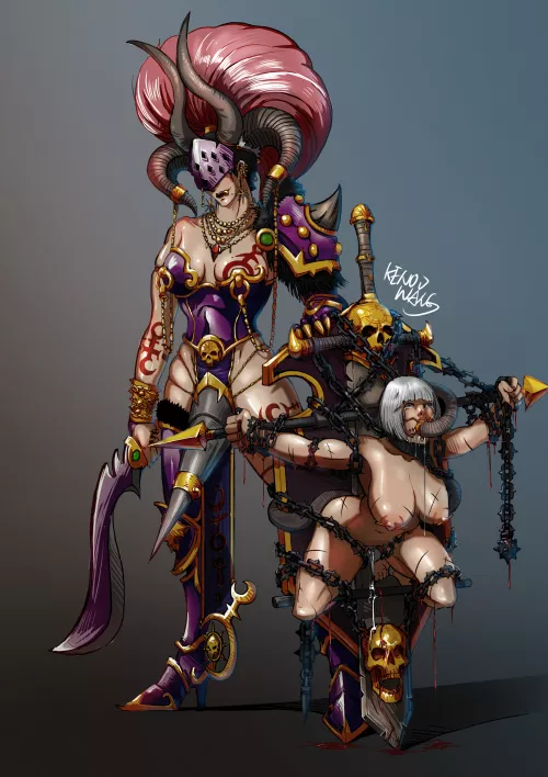 Sister of Battle owned by Slaanesh worshipper