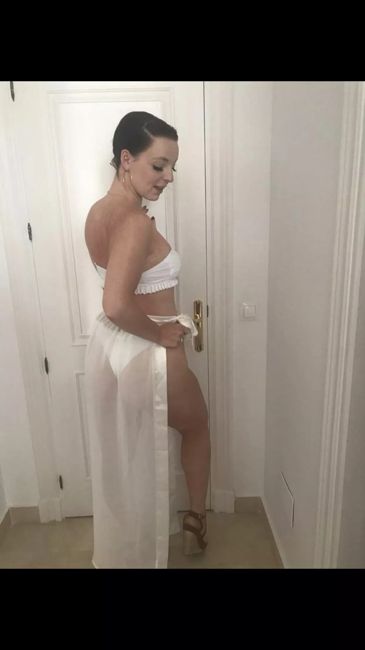 Who wants to trib my wife? Got bikini, underwear and clothed. Happy for it to be private or public.