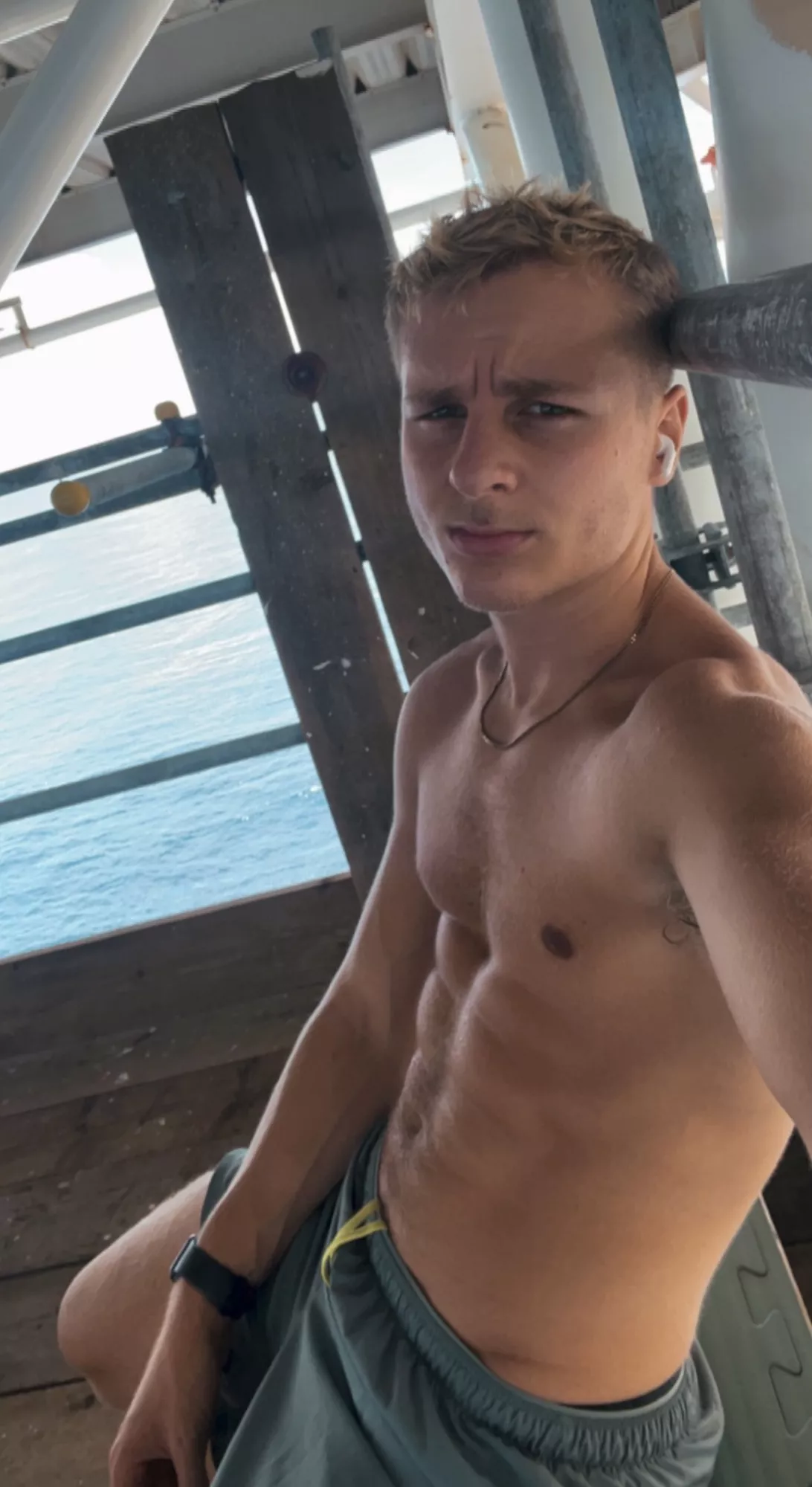 Working on a deep sea mining vessel for 3 months isn’t too bad if they got an outdoor gym :)