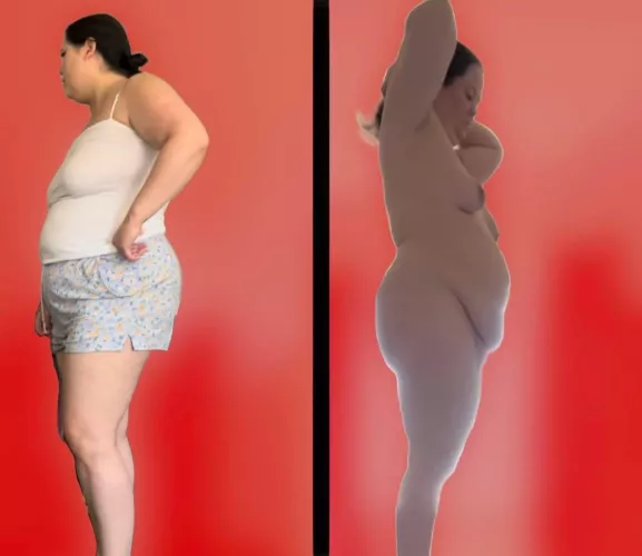 Would you settle for the no bra look or would the outfit have to come off🔥