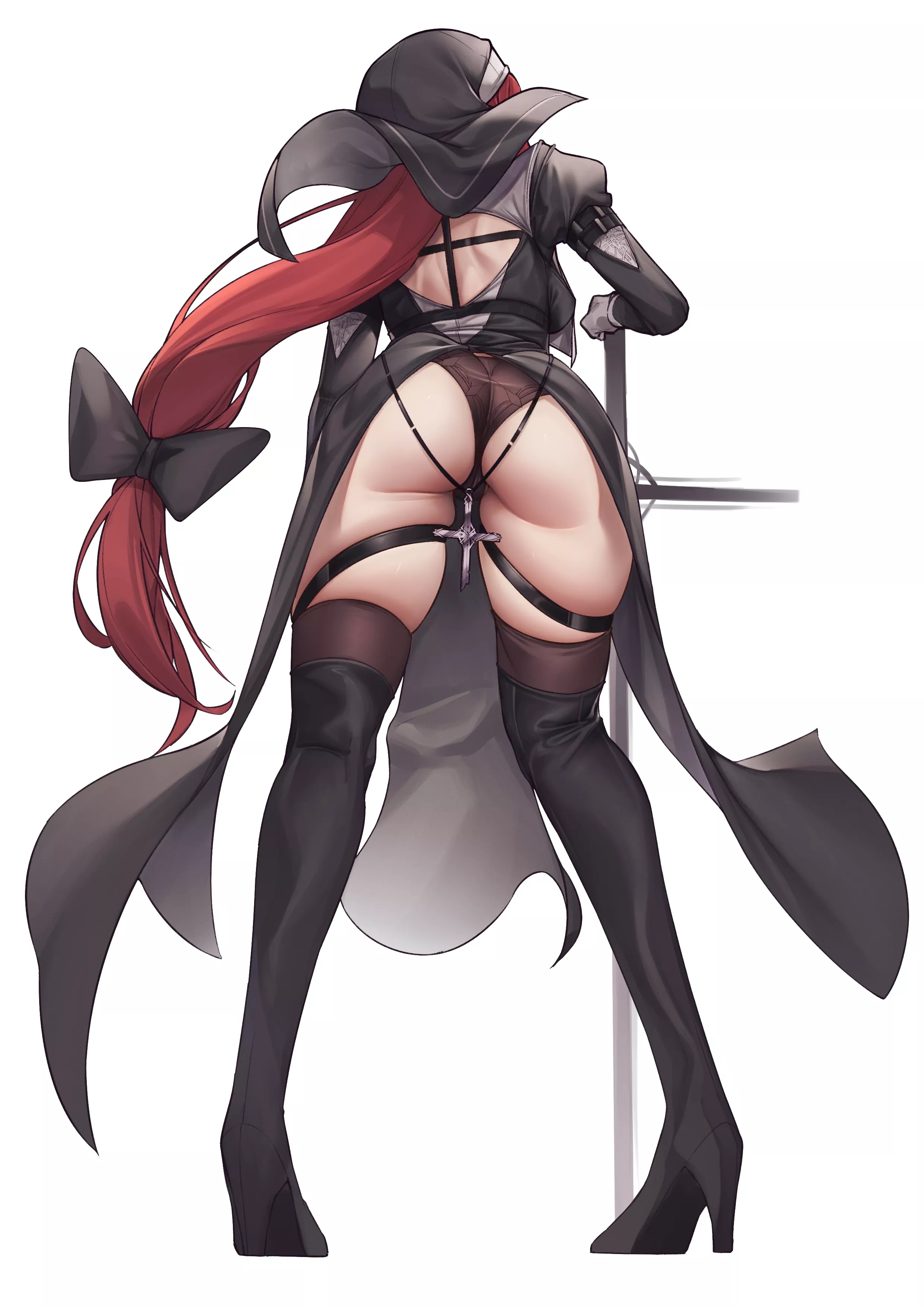 a nun's great ass and thighs (by MUNG)