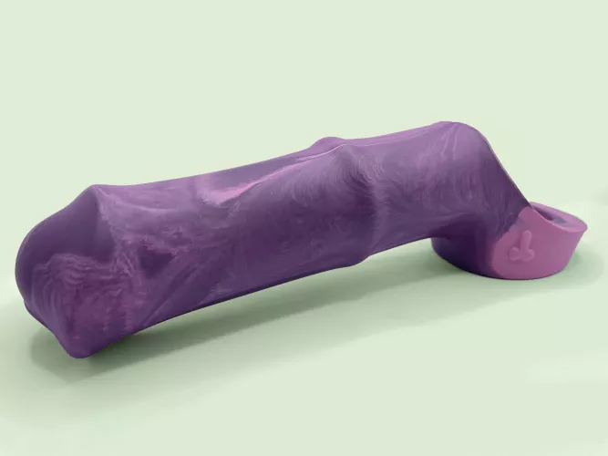 Better picture of my selfmade horse cock sleeve