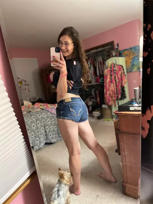 Daisy dukes + a jersey = game day ready