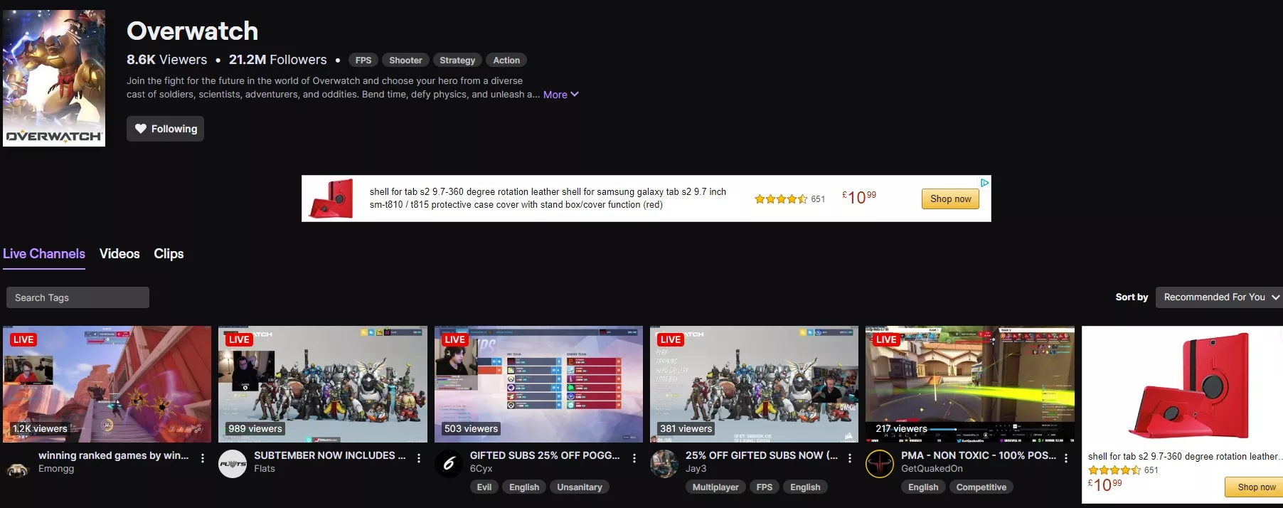 Does twitch show ads here? Im a little paranoid about this being some ad virus (Im sure thats stupid but y'know, paranoia)
