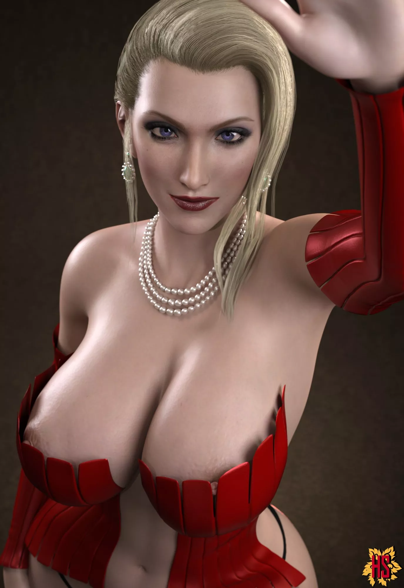 Scarlet wearing loose top (Hagiwara)