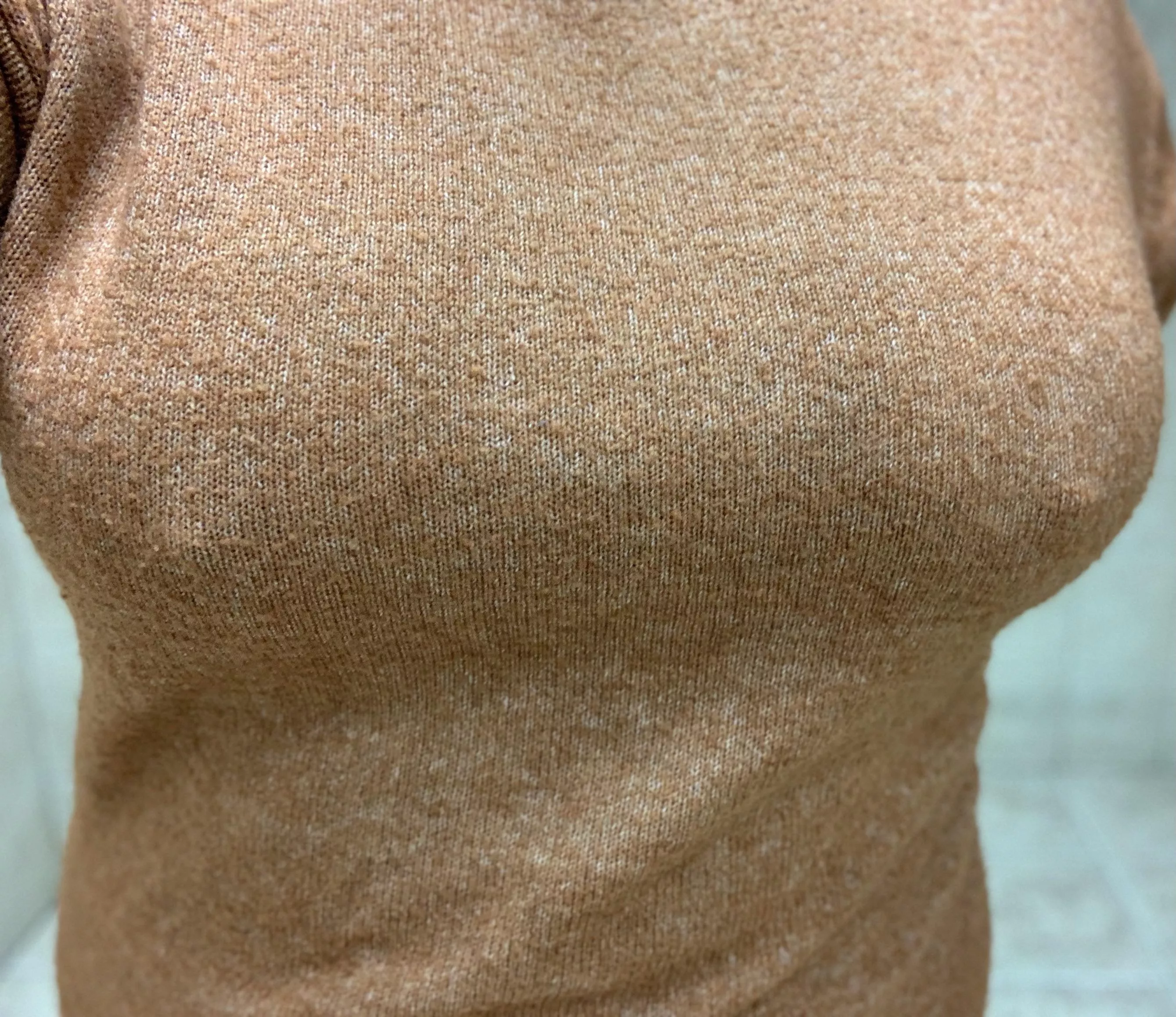 Sweater weather and no bra is my favorite. Let’s hope my coworkers agree