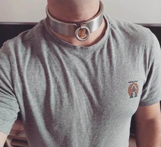 A steel collar looks better when it is a tight fit
