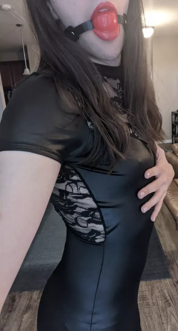 I just wish my dress was as shiny as my lips