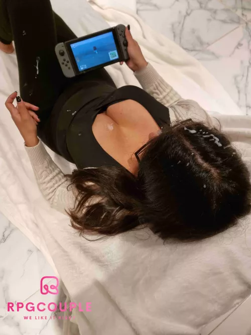 I was playing a game, and he used me as a cum dumpster