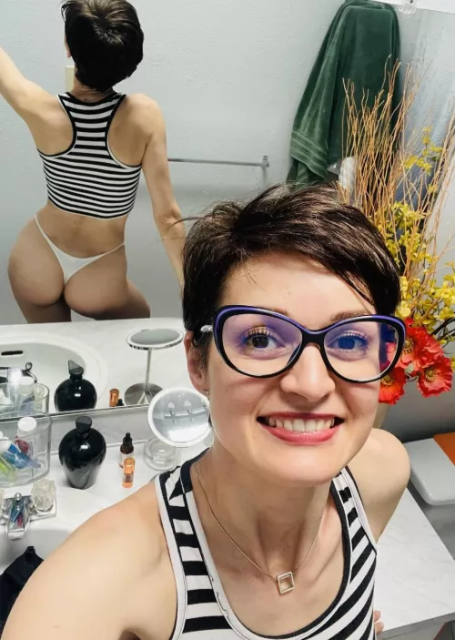 I was told these glasses made me look like the secretary from Ghostbusters