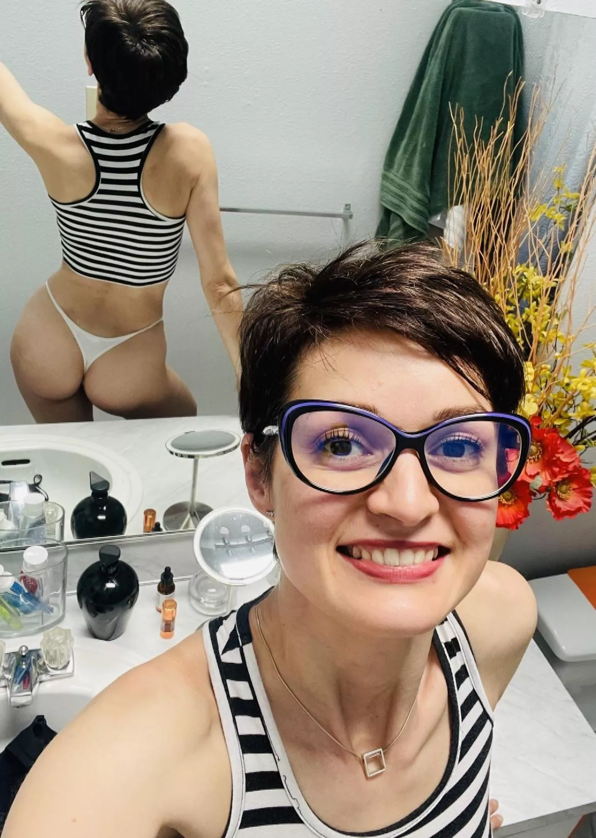 I was told these glasses made me look like the secretary from Ghostbusters