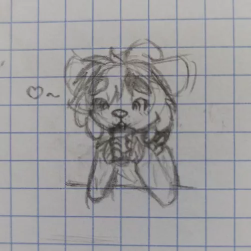 Iced coffee tastes even better in Atumn, doesn't it? (art by me <3)