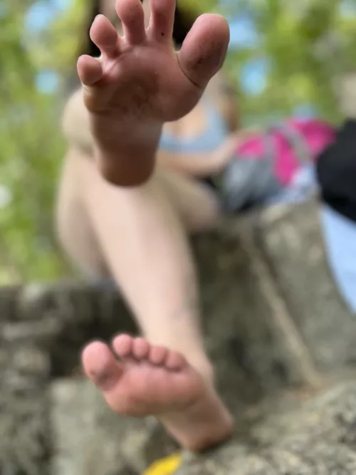 Lick my tired dirty feet clean while I take care of my alpha