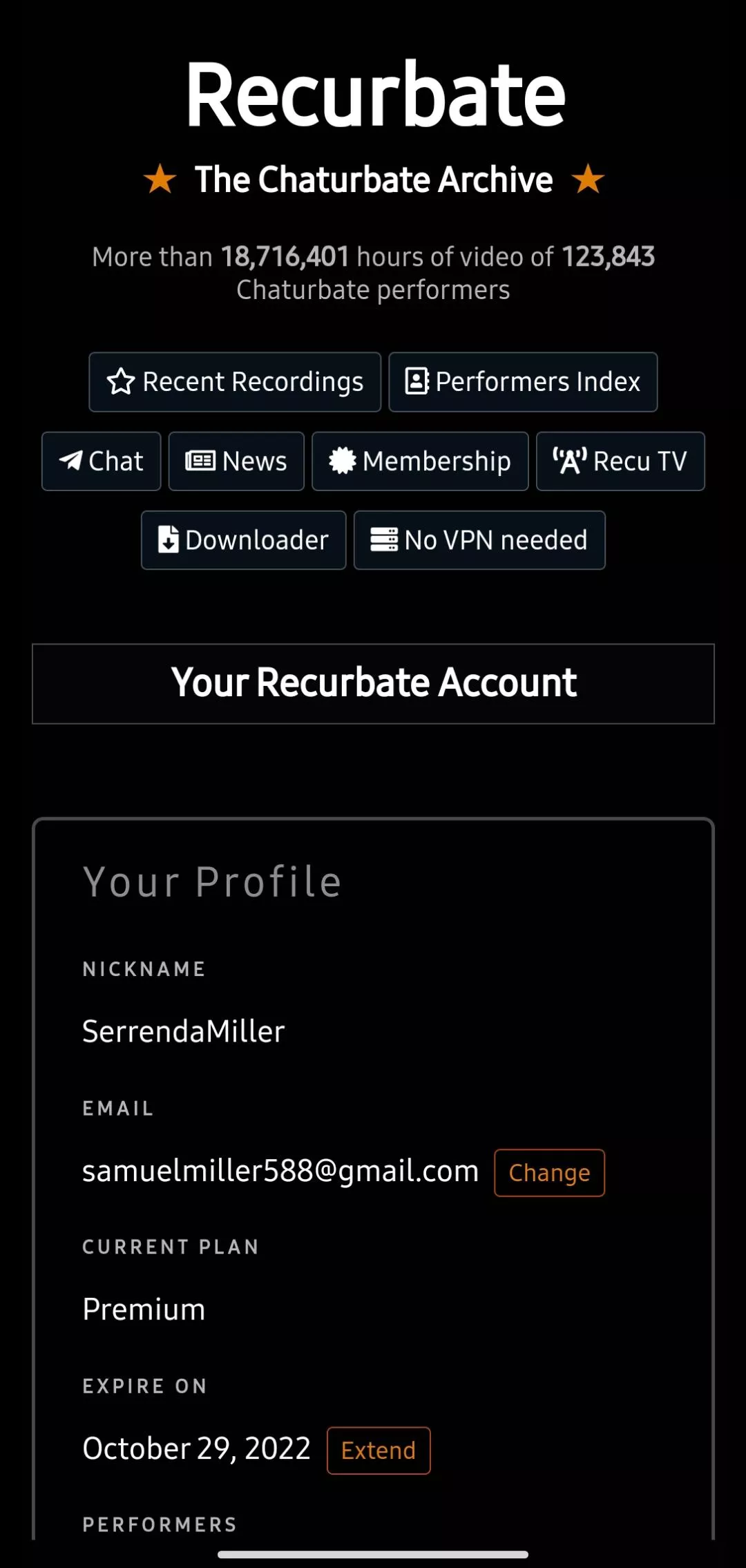 Free Recurbate valid til Oct 28th, login info in comments