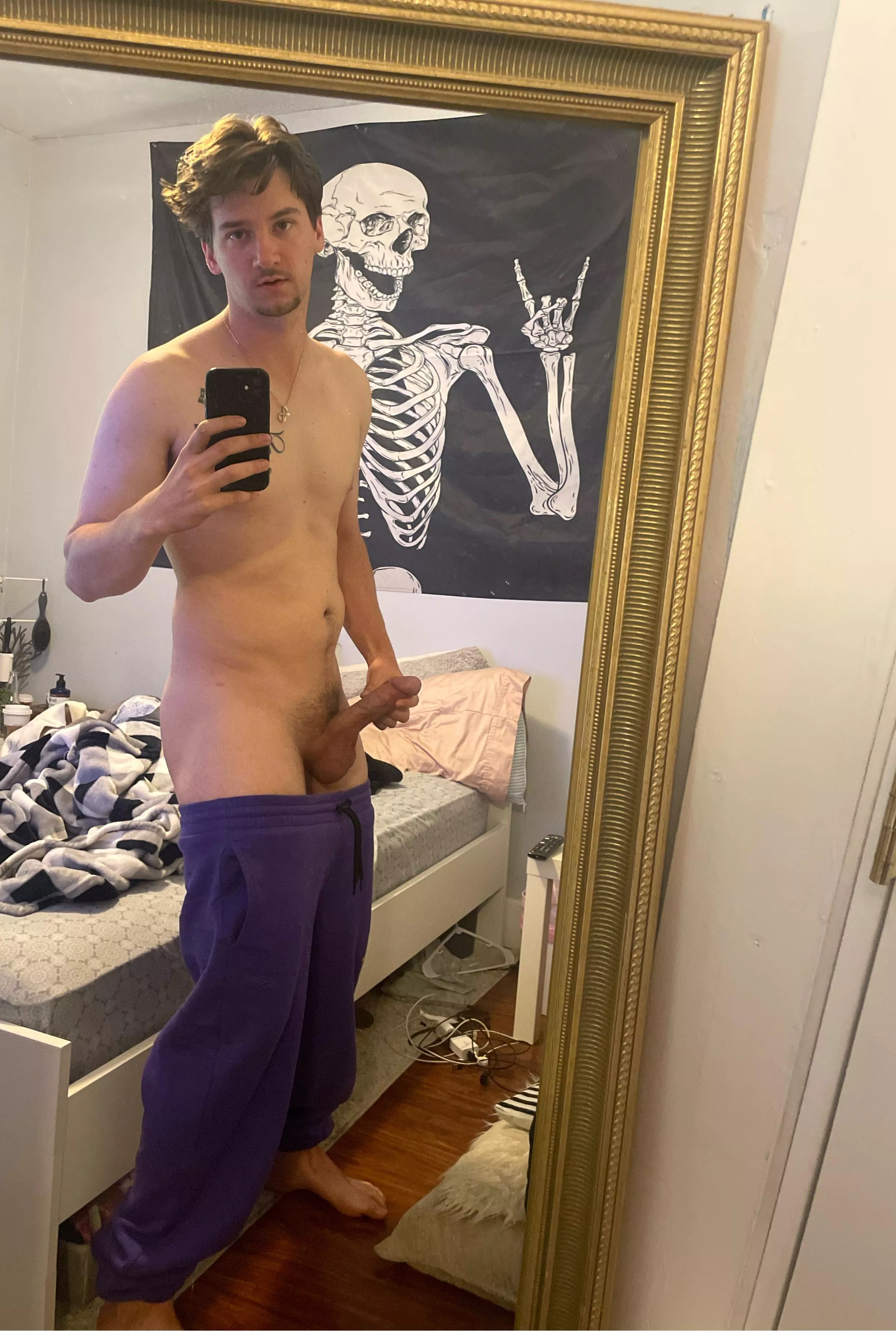 Good morning baby girl. Put your hands on the mirror for daddy and don’t move until you feel a warm rush in your belly