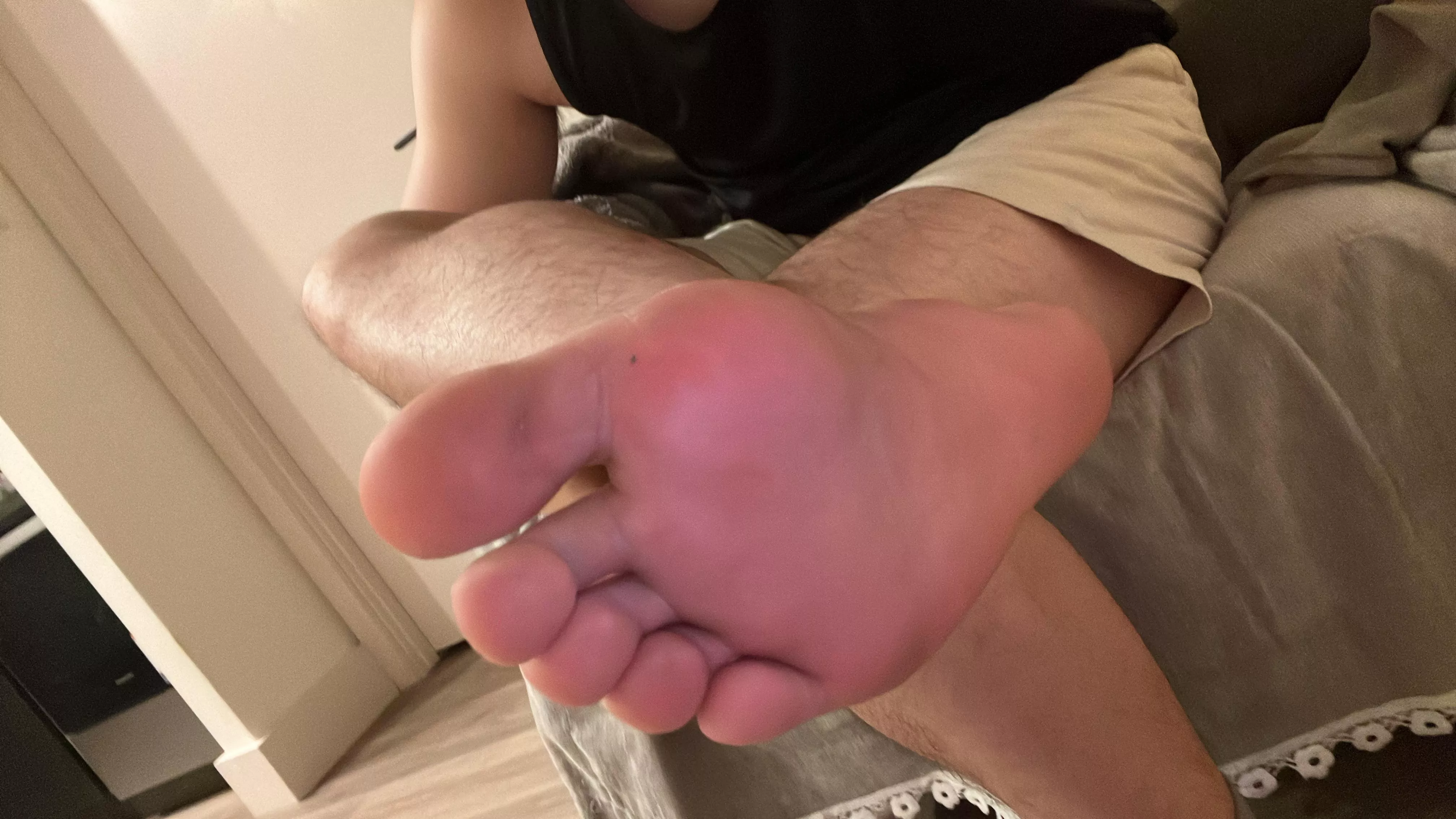 Sweaty feet after gym