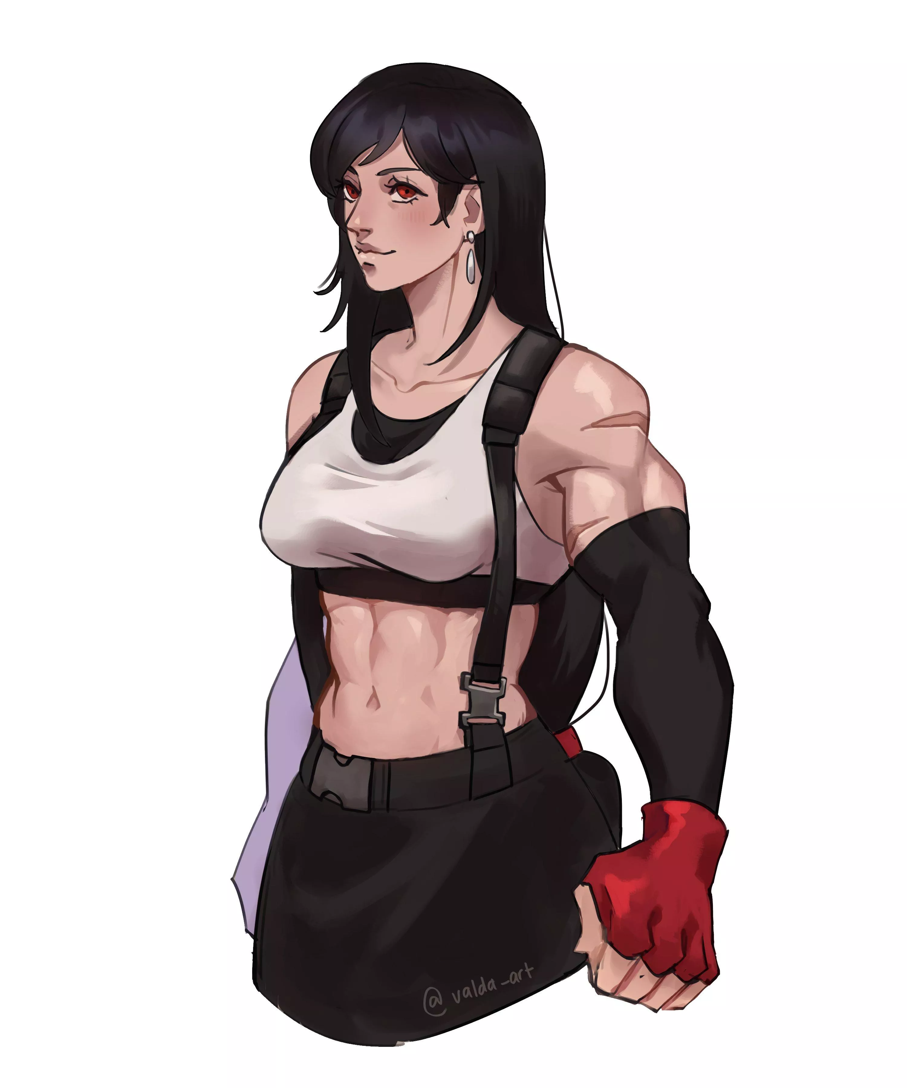 buff Tifa with scars (@valdaarts) [Final Fantasy 7]