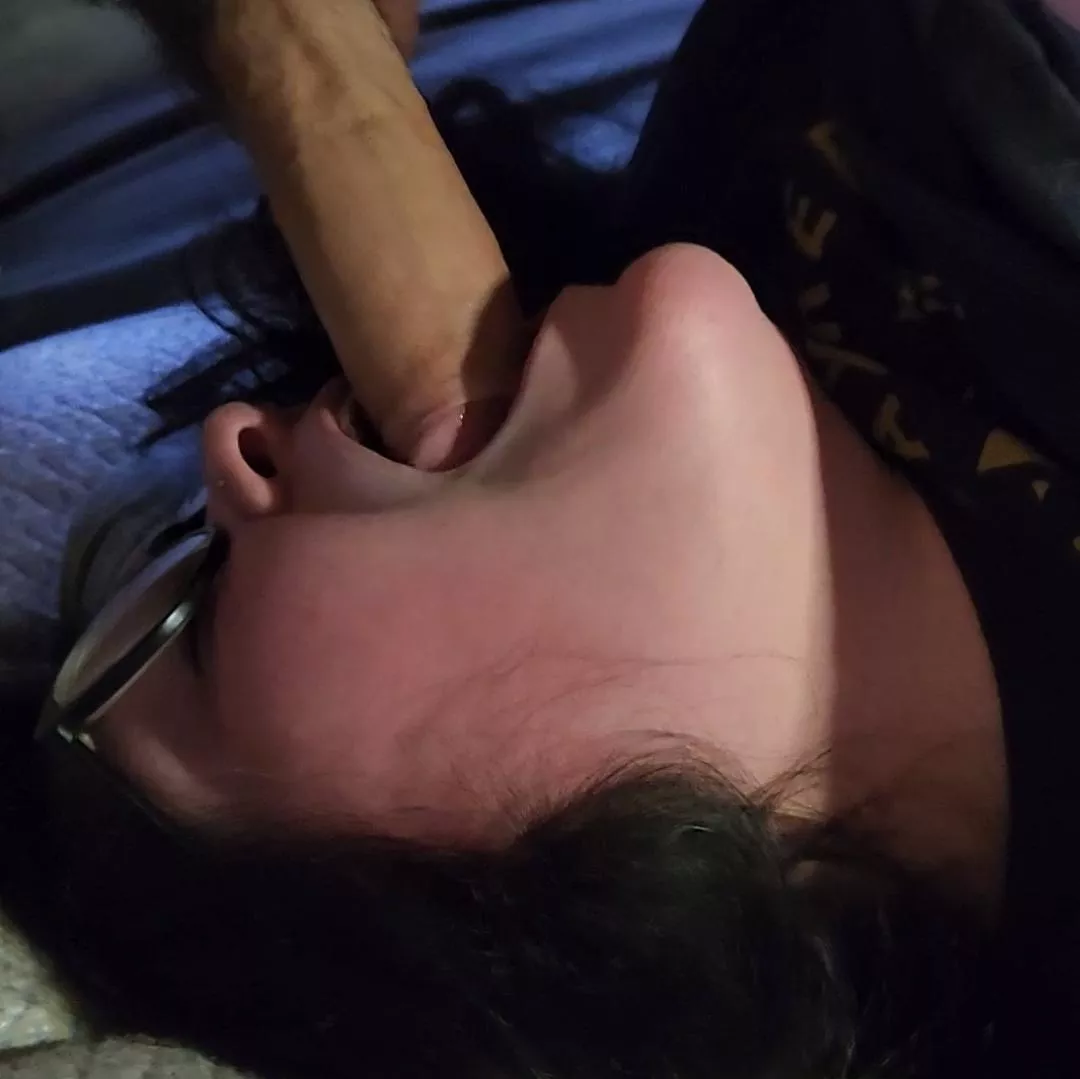 doesn't his cock look so much better in my mouth than yours?