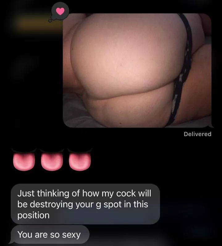 I had my girlfriend send this picture to a guy who wants to fuck her in front of me. I loved his response. how would you respond if she sent this to you?