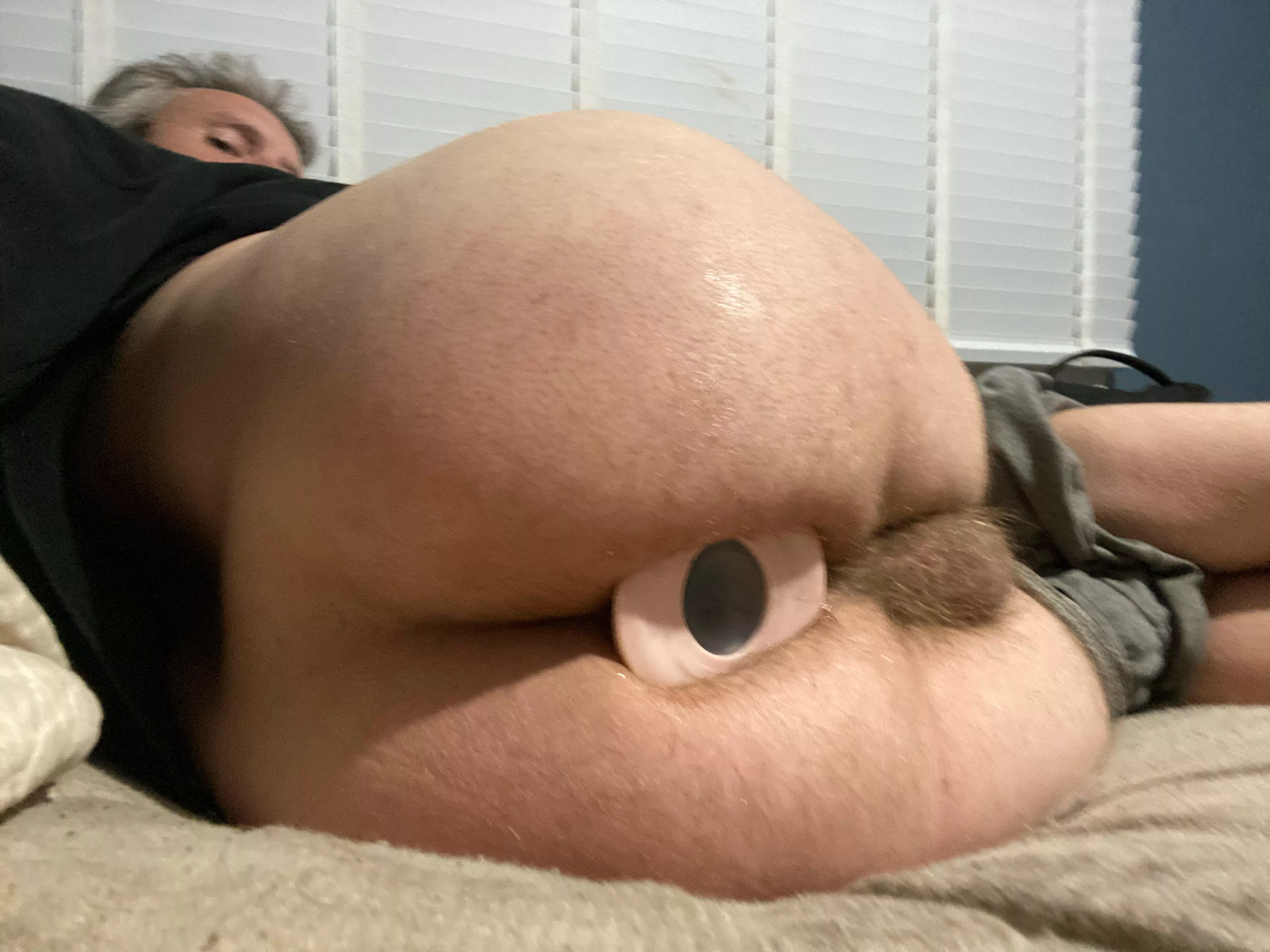 Love when my stretched asshole relents and the thick butt plug is finally in my fuckable asshole .. photos is gonna be taken after this message