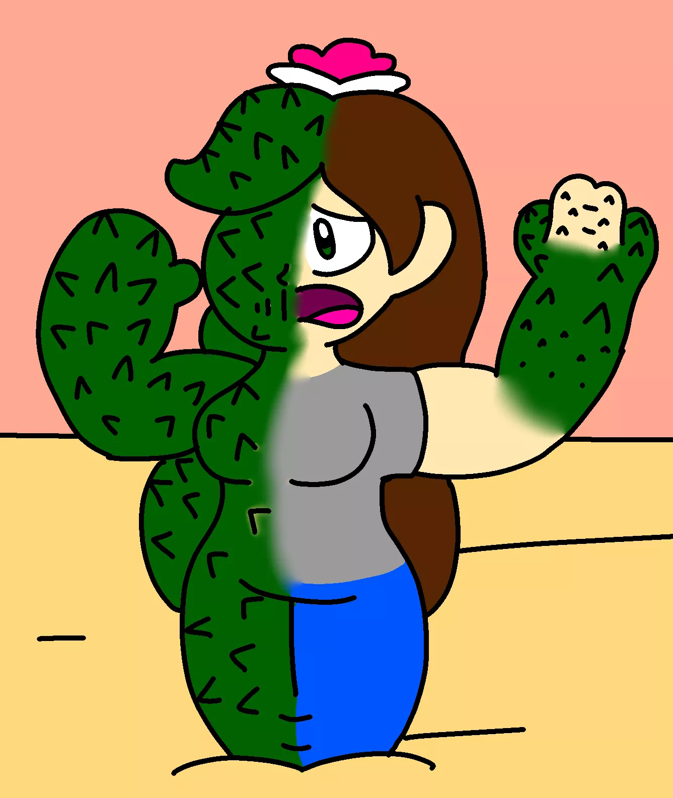 [Woman > Cactus] 