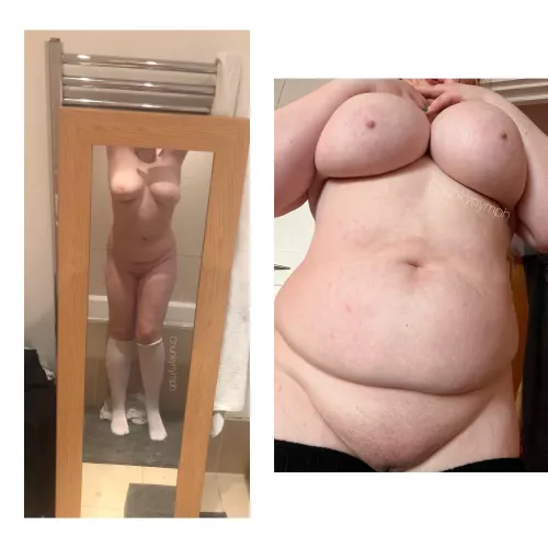 From chubby to chubbier 😽