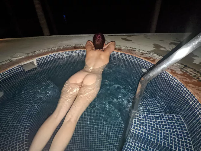 Fuck me from behind in the pool, or sit on the edge and let me suck your cock?