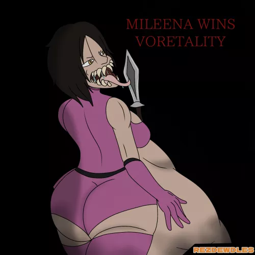 {Image} Voretober Day 1: Villain | Mileena (Art by RezDewdles)