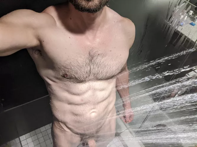 My new shower is definitely a lighting improvement over my last shower 🚿🚿