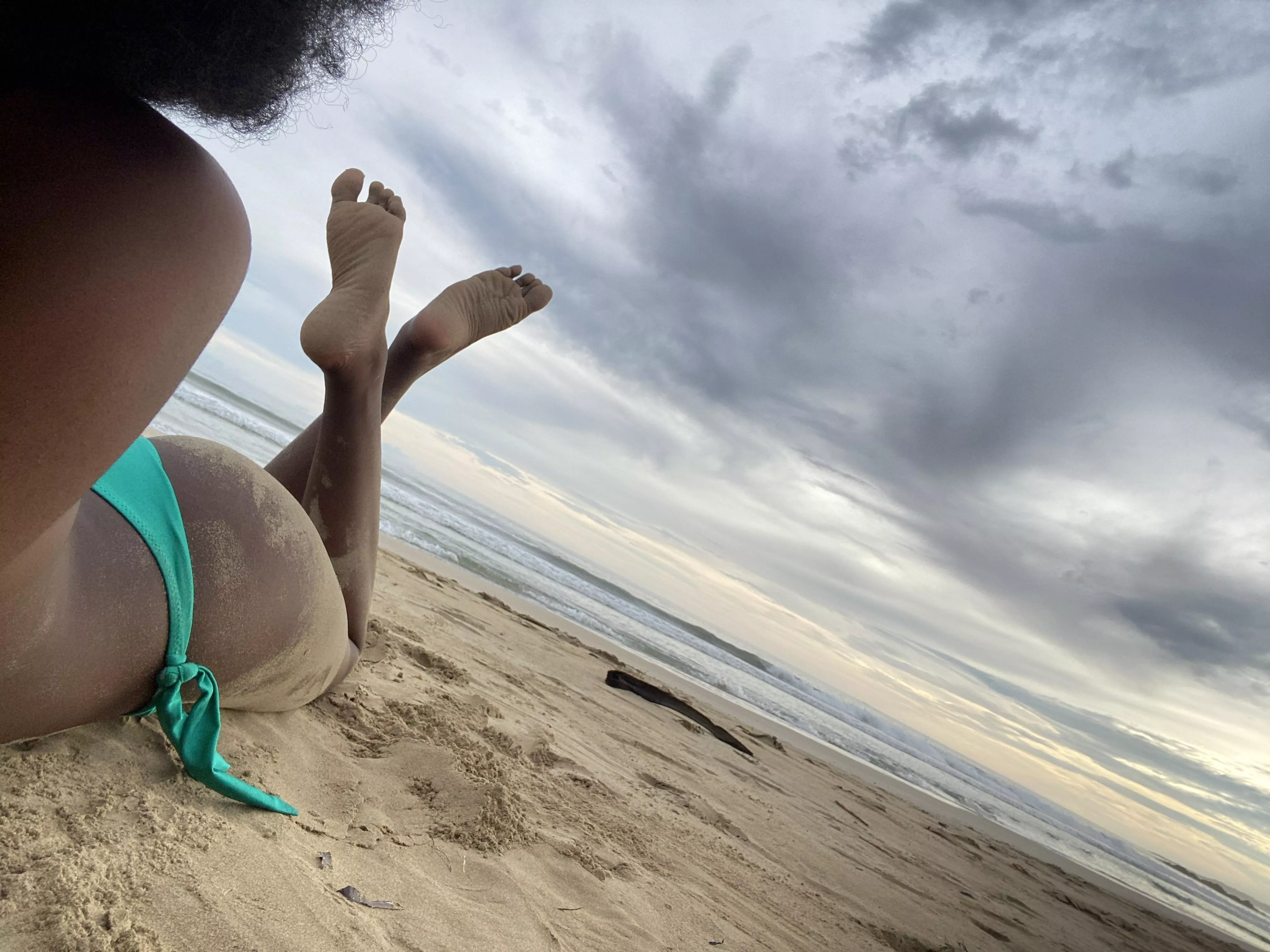 relaxing on the beach 🏖