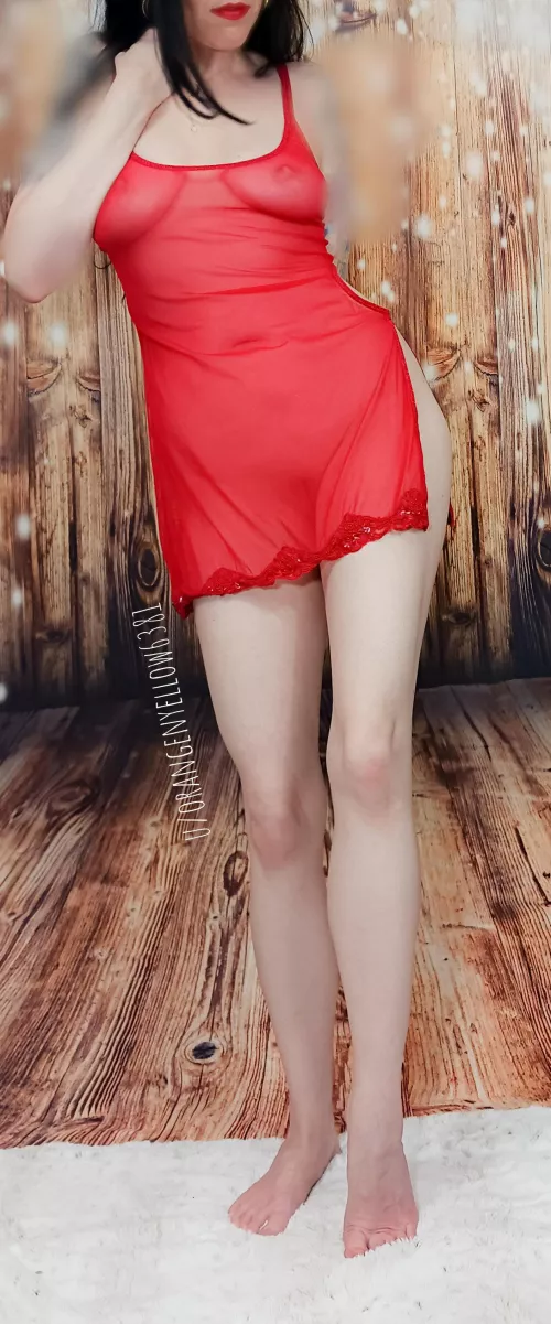 Sexy red chemise