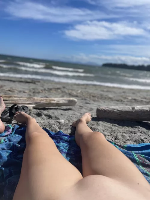 (F)irst time at a nude beach and we didn’t hold back