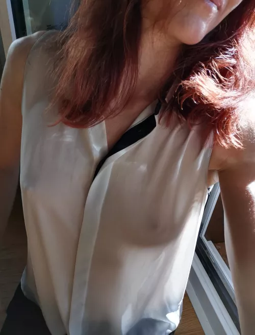 Guess I forgot my bra today