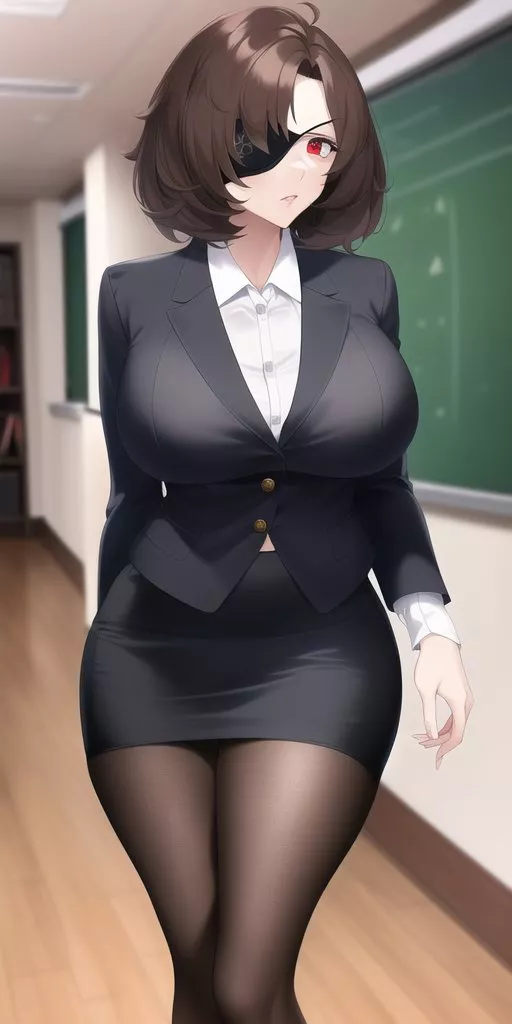Milf teacher [created with Stable Diffusion ai]