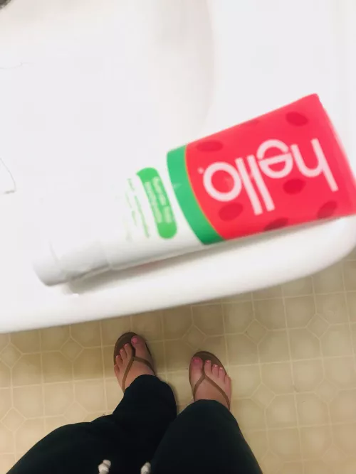 My kids mom and I don’t get along but I do miss her feet.. do you think she sent this to tease me? It’s supposed to be a picture of the toothpaste.